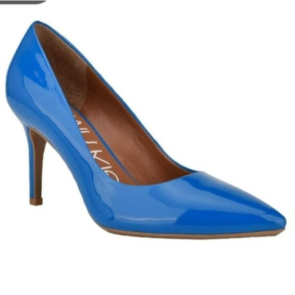 Calvin Klein Shoes - Calvin Klein Gayle Pointy Toe Pumps Blue -6.5